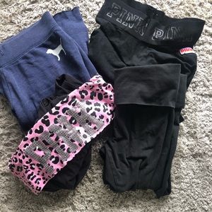 VICTORIA SECRET PINK LEGGING/YOGA PANTS BUNDLE